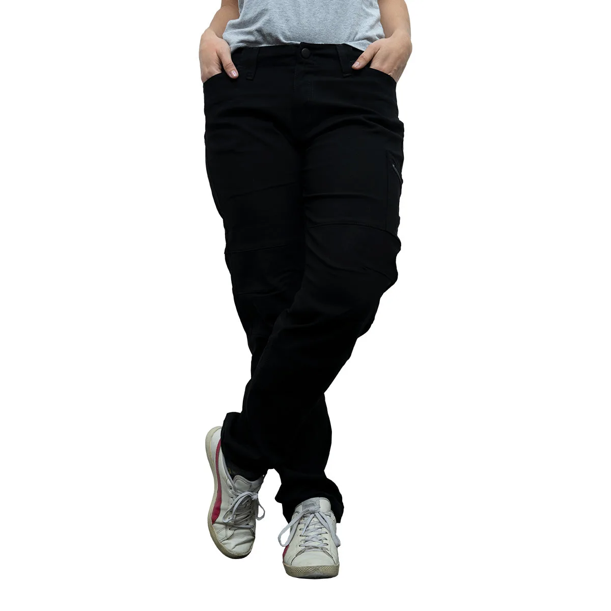 Pantalón Elastizado Mujer Negro - Imagen 5