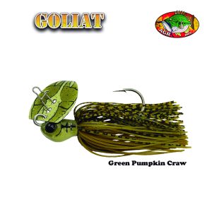 AGR BAITS Chatterbait Goliat 3/8 oz – Green Pumpkin Craw