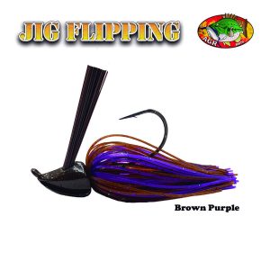 AGR BAITS Flipping Jig 3/4 oz – Brown Purple
