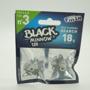 Black Minnow cabeza Talla 3 – 18 gramos