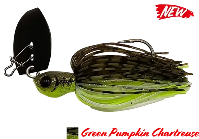 AGR BAITS Chatterbait Goliat 1/2 oz – Green Pumpkin Chartreuse