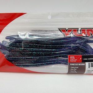 YUM Finesse Worm 6″ – Junebug